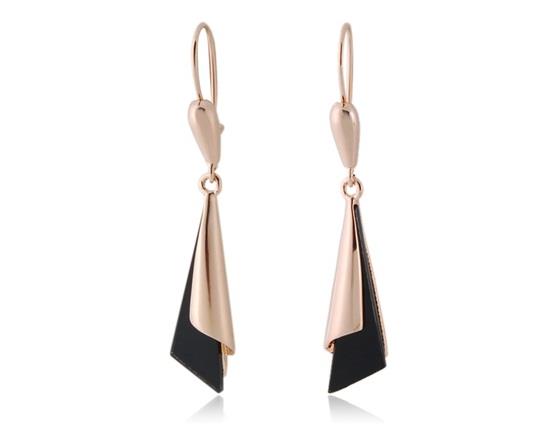 18K RGP Conical Earrings Golden