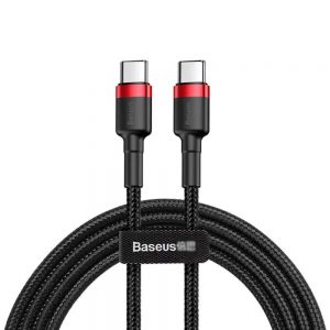 Baseus 2m Type-C PD2.0 QC3.0 60W Flash Charging Data Cable Black