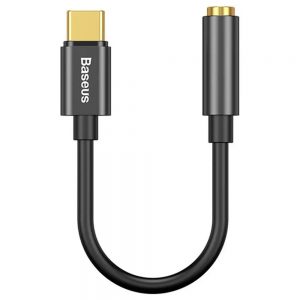 Baseus L54 Type-C To 3.5mm Jack Earphone Audio AUX Adapter Cable Black
