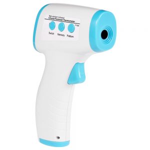 Digital Non-contact Infrared Forehead Thermometer White Blue
