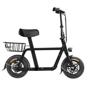 FIIDO Q1 Folding Electric Moped Bike Up To 35-55km Range Black