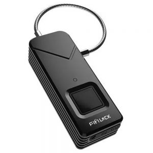FIPILOCK FL-S2 Portable Smart Fingerprint Padlock Black