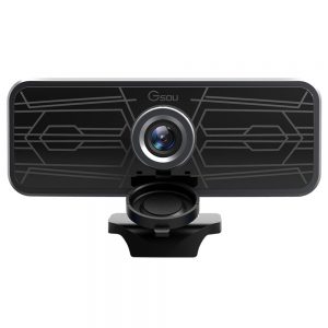 Gsou T16s 1080P HD Webcam Built-in Microphone Black