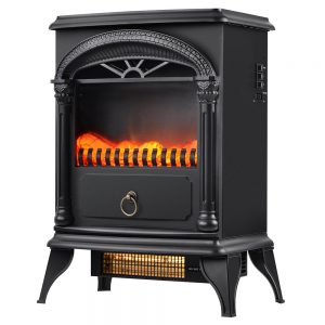 Indoor Standing Electric Fireplace LED Flame For Living Room Hotel
