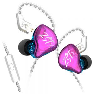 KZ ZST-X In-ear Earbuds Dual Dynamic Unit Purple