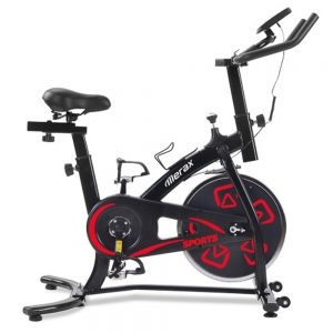 Merax Exercise Bike LCD Console Adjustable Seat Handlebar Red