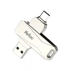 Netac U782C 64GB Type-C USB 3.0 Dual Interface U Disk Silver