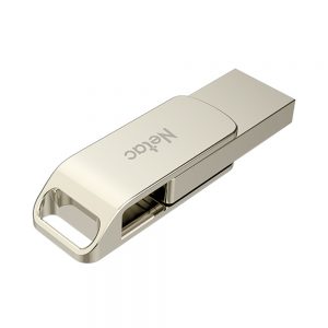 Netac U783C 64GB Type-C USB 3.0 Dual Interface USB Flash Disk Silver