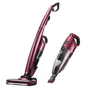 PUPPYOO WP511 2 In 1 Cordless Handheld Vacuum Cleaner Red
