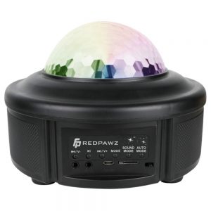 REDPAWZ Star Water Pattern Light Stage Projection Lamp Black