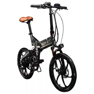 RICH BIT TOP-730 Folding Electric Moped Bike 250W Motor Black Grey