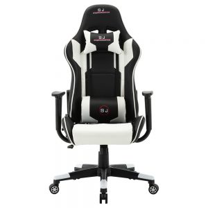 Rotatable Office Gaming Chair With Armrests White