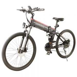 Samebike LO26 Smart Folding Electric Moped Bike Black