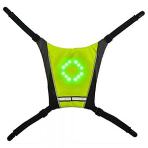 YKBA- B0011 Cycling LED Signals Warning Vest Green