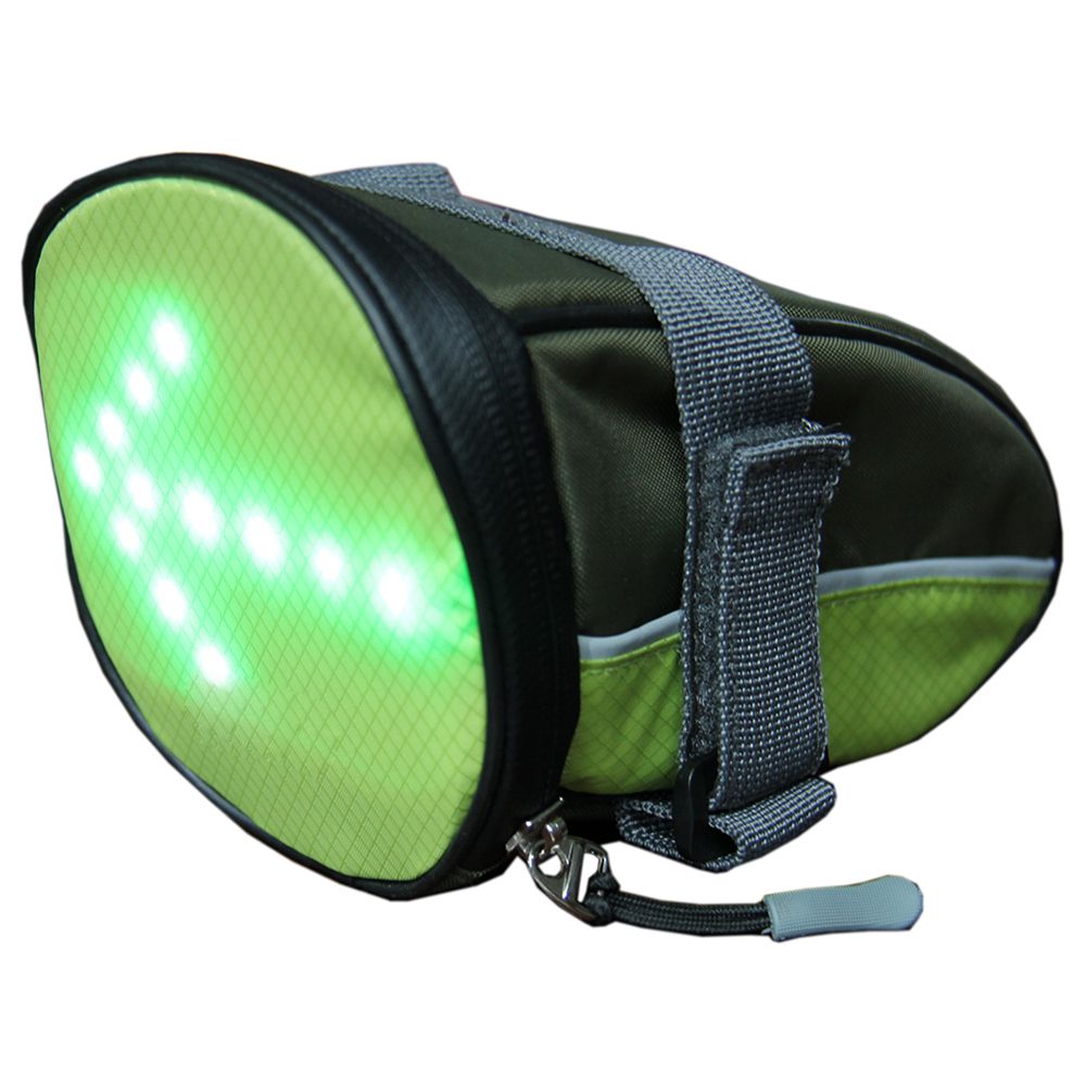 YKWB-B1030 Bicycle Taillight Bag Green