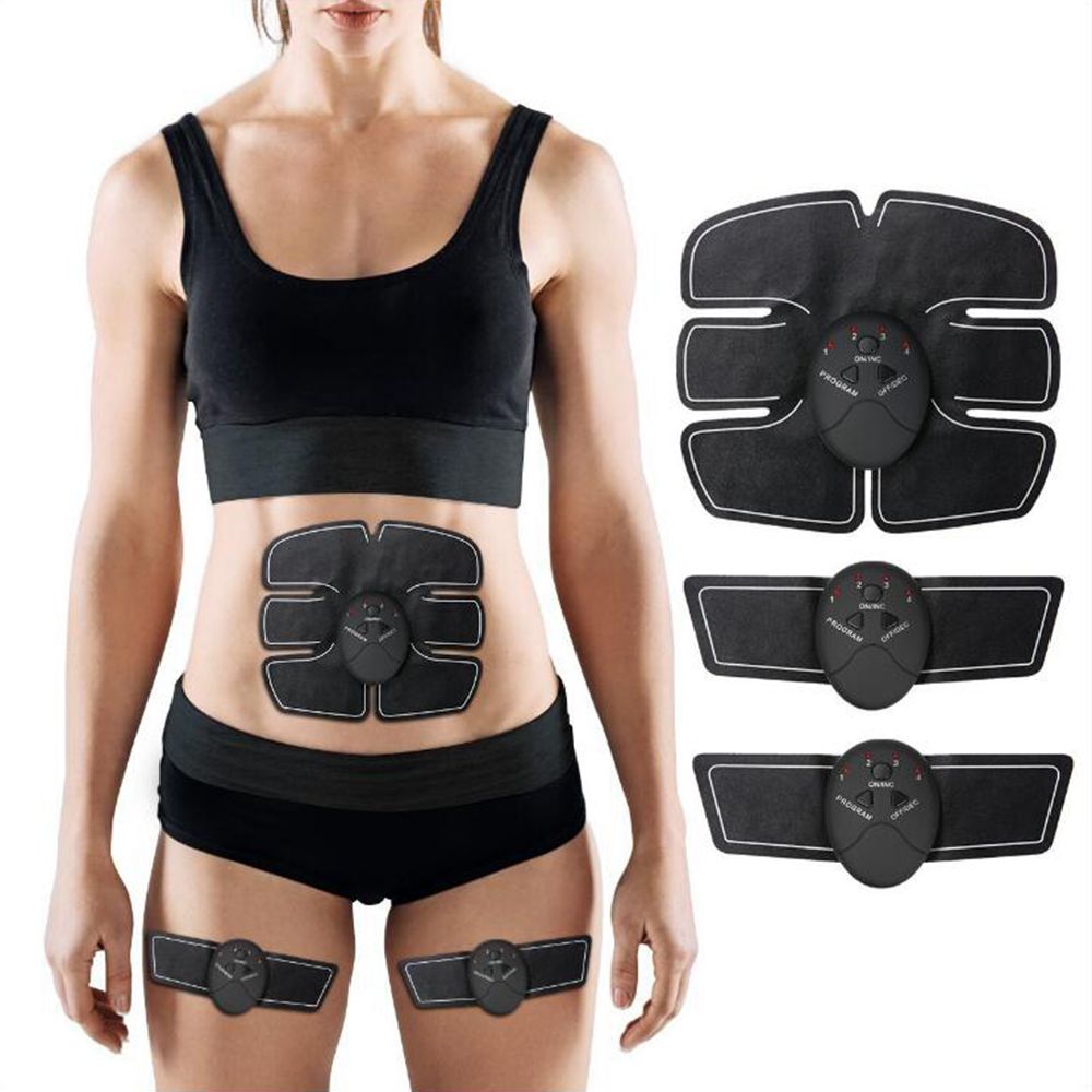 Abdominal Muscle Trainer Apparatus Battery Version Black