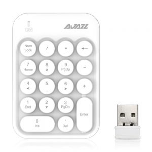 Ajazz AK18 2.4G Wireless Numeric Keypad White