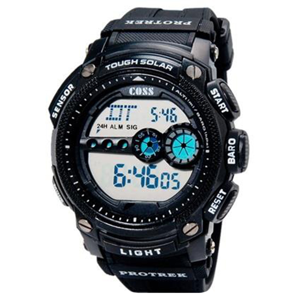 COSS 1101 Unisex Leisure Digital Watch Black M