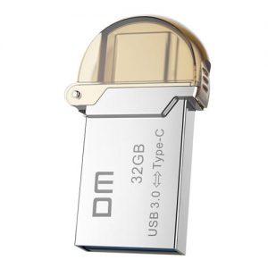 DM PD019 32GB Metal USB 3.0 & Micro USB OTG Type-C 3.1 U Disk - Silver