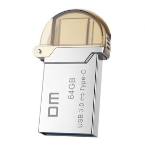 DM PD019 64GB Metal USB 3.0 & Micro USB OTG Type-C 3.1 U Disk - Silver