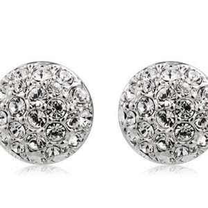 Elegant Crystal Decorated Earrings