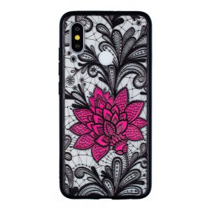 Emboss Flower Phone Case for Xiaomi Mi8 Transparent