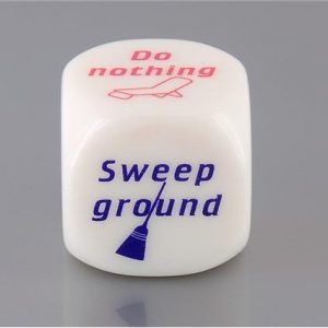 English Housework Dice White