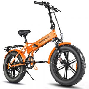 ENGWE EP-2 Folding Fat Tire Electric Moped Bicycle Orange