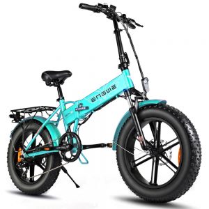 ENGWE EP-2 Folding Fat Tire Electric Moped Bicycle Green