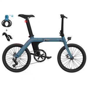 FIIDO D11 Folding Electric Moped Bicycle 20 250W Motor Blue