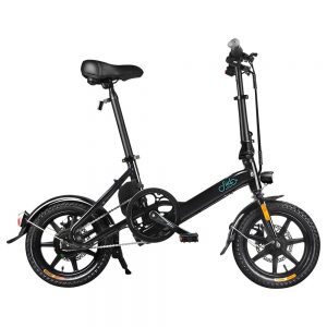 FIIDO D3 Folding Electric Moped Bike Black