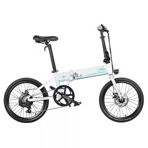 FIIDO D4S 20 Inch Folding Moped Electric Bike Gear Shifting White