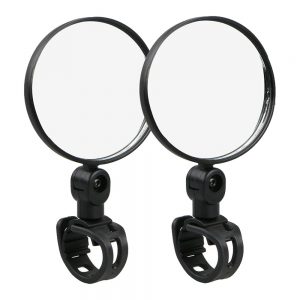 Handlebar Rearview Convex Mirror For Kugoo Black