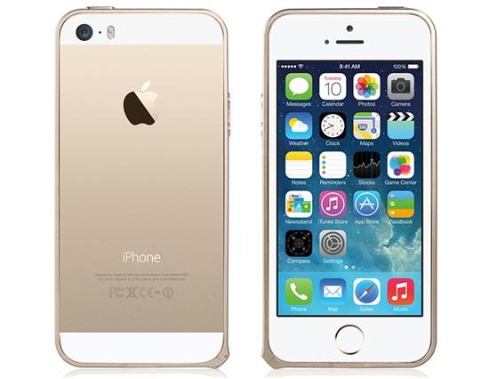 iPhone 5 5S Metal Bumper Golden