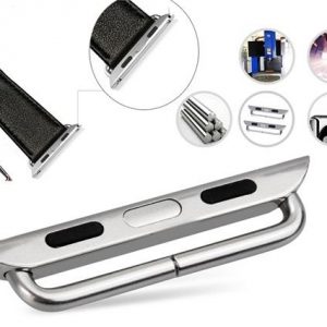 IW0016S  Aluminum alloy Watch Band Connection Adapter For Apple Watch 38mm Silver