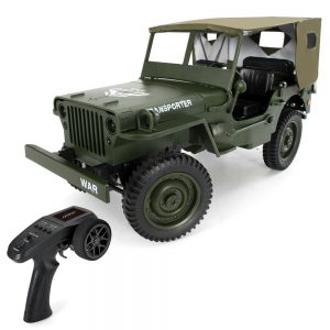 JJRC Q65 Transporter-6 2.4G 1:10 RC Car with Car Cloak RTR Army Green