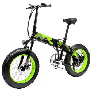 LANKELEISI X2000 Plus Fat Tire 10.4AH 1000W Folding Electric Bike