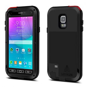 Lovemei Shockproof Gorilla Glass Metal Case for Galaxy Note4 N9100