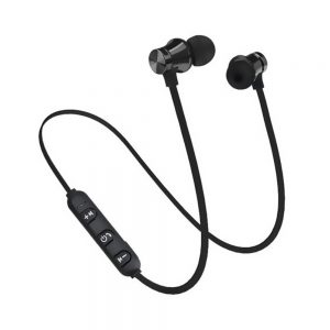 Magnetic Bluetooth Sports Earphones Black