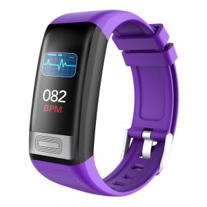 Makibes C20S Smart Bracelet Blood Oxygen Monitor 1.14 Inch IP67 Purple