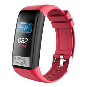 Makibes C20S Smart Bracelet Blood Oxygen Monitor 1.14 Inch IP67 Red