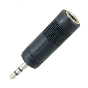 Male Plug to Female Plug Connector Black