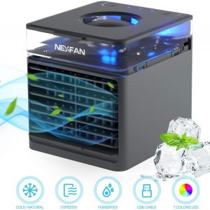 NexFan Portable Handheld Multifunctional Air Conditioning Fan Black