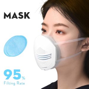 Reusable Washable Multi-Function Air Filter Mask White