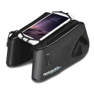 Roswheel 121453 Bicycle Front Tube Double Pouch Bike Phone Bag