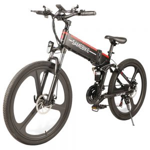 Samebike LO26 Folding Electric Moped Bike 350W Motor Max 35kmh Black