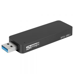 STmagic SPT31 128GB Mini Portable M.2 SSD USB3.1 Gray