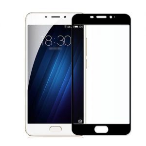 Temperd Glass Full Cover Screen Protector For Meizu M3E - Black