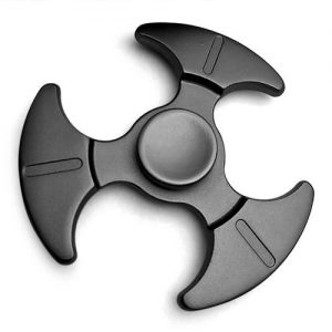 Tri Fidget Hand Spinner Zinc Alloy Black