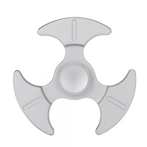 Tri Fidget Hand Spinner Zinc Alloy Silver